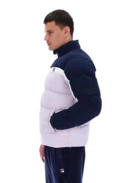 FILA Rowan Corduroy Mix Colour Block Puffer Jacket -Cheap US Modern Apparel Store ROWAN FW23MH063 241 28