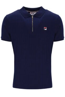 FILA Rufus Textured Stripe Polo -Cheap US Modern Apparel Store RUFUS FW23MH045 410 01 1