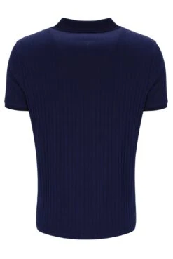 FILA Rufus Textured Stripe Polo -Cheap US Modern Apparel Store RUFUS FW23MH045 410 02
