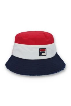 FILA Reeds Sherpa Lined Tri-Colour Bucket Hat -Cheap US Modern Apparel Store Reeds FHXF23005 410 01