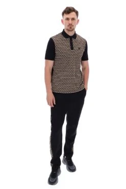FILA Saro Geo Pattern Polo 12 FILA Saro Geo Pattern Polo -Cheap US Modern Apparel Store SARO FW23MG015 001 02