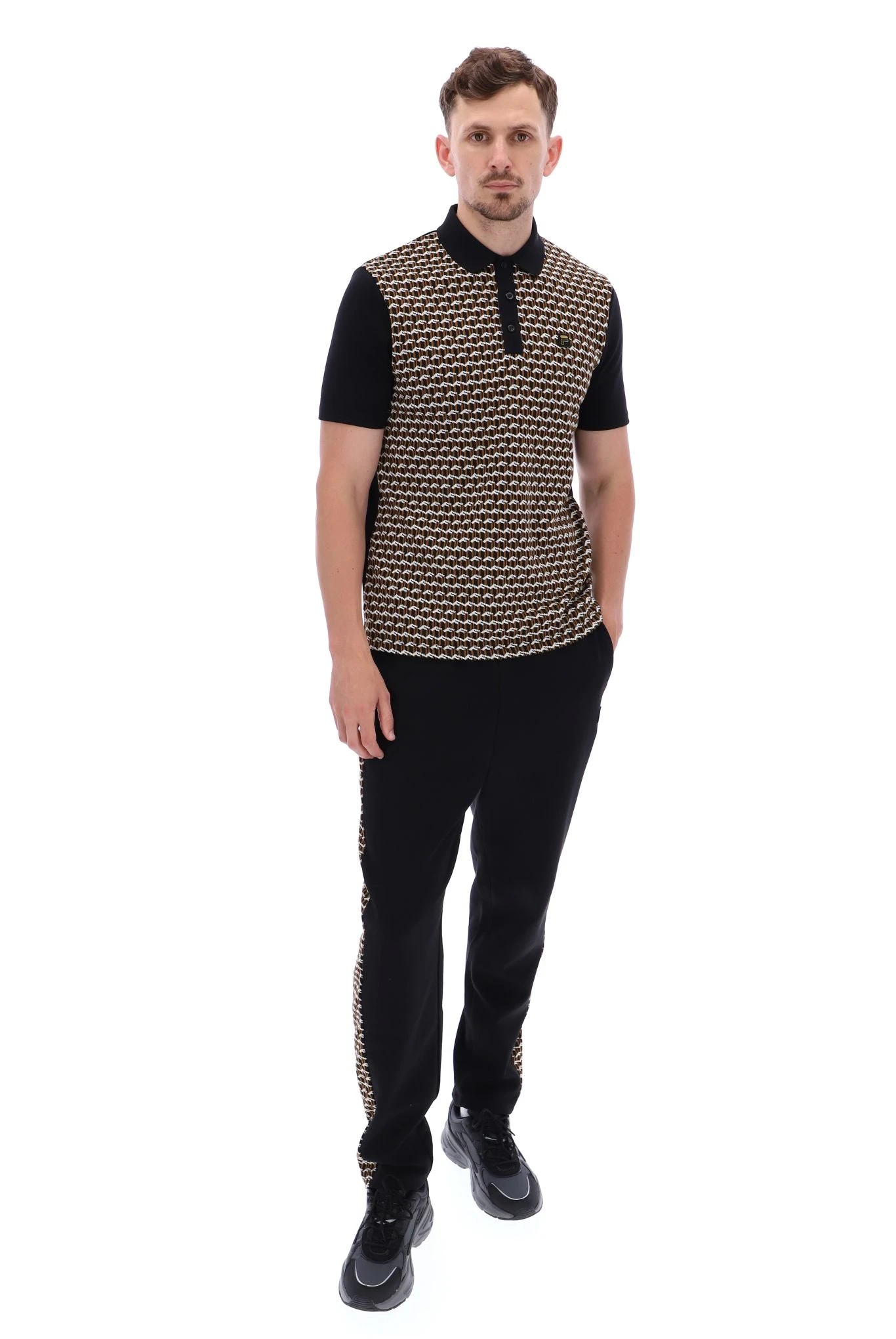 FILA Saro Geo Pattern Polo 4 FILA Saro Geo Pattern Polo - Image 4