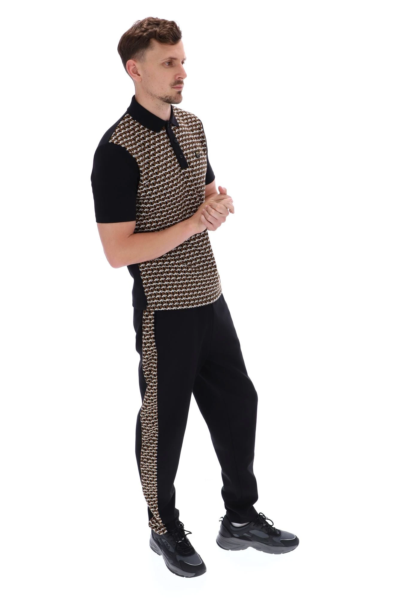 FILA Saro Geo Pattern Polo 6 FILA Saro Geo Pattern Polo - Image 6