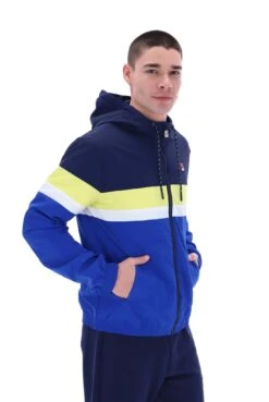 FILA Shaan Colour Block Zip Up Jacket -Cheap US Modern Apparel Store SHAAN S23MH030 422 25