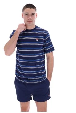 FILA Stan Yarn Dye Striped T-Shirt -Cheap US Modern Apparel Store STAN S23MH009 410 21