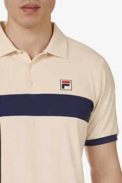 FILA Tennis Pro Tennis Heritage Pin Stripe Polo -Cheap US Modern Apparel Store TM33E113 896 05 e