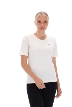 FILA Tracey Deep V Neck Loose Fit T-Shirt