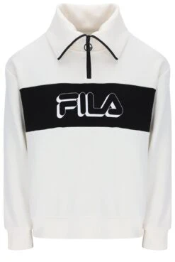 FILA Trofana Wide Neck 1/4 Zip Sweatshirt -Cheap US Modern Apparel Store TROFANA FW23SPW122 203 01 1