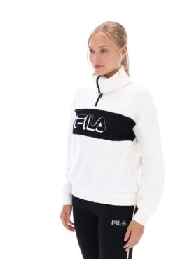 FILA Trofana Wide Neck 1/4 Zip Sweatshirt -Cheap US Modern Apparel Store TROFANA FW23SPW122 203 28