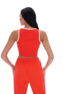 FILA Tyla Ribbed Cropped Vest -Cheap US Modern Apparel Store TYLA S23WH004 851 ARYAPANT S23WH006 851 32