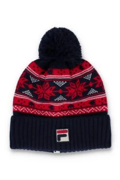 FILA Trayzon Turn Up Pom Beanie