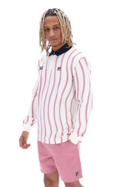 FILA Woodrow Wave Stripe Rugby Shirt