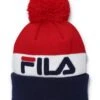 FILA Kato Jacquard Pom Beanie